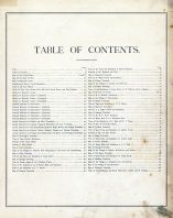 Table of Contents, Hancock County 1875
